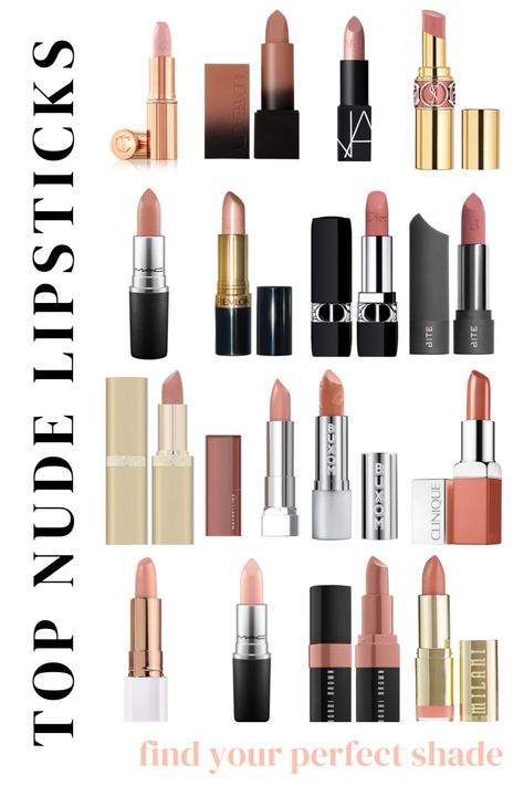 Dive into the world of lipsticks with our in-depth article, 'Top Nude Lipsticks - Find Your Perfect Shade NOW!' Uncover the magic of nude lipsticks, their versatility, and how to find the perfect hue to match your unique beauty needs. Get ready to redefine your beauty game with the right nude lipstick that complements your natural beauty and enhances your personality! Warm Nude Lipstick, Mac Nude Lipstick Shades, Best Nude Lipstick, Nude Matte Lipstick, Mac Nude Lipstick, Milani Color Statement Lipstick, Beige Lipstick, Nude Lipstick Shades, Nude Pink Lipstick