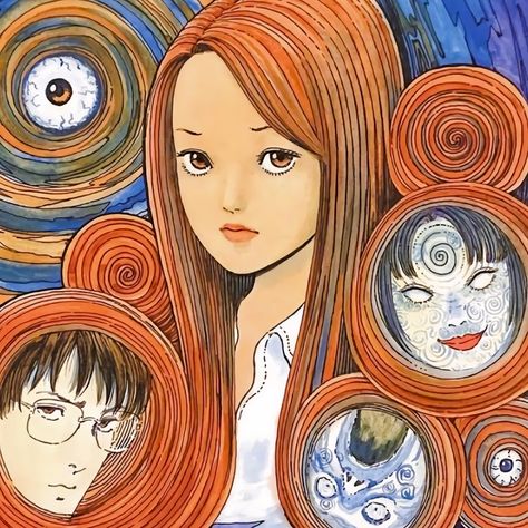 Kirie Goshima, Arte Quilling, Horror Drawing, Japanese Horror, Anime Reviews, Junji Ito, Scary Art, Pretty Cats, All Anime