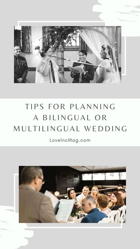 Tips for Planning a Bilingual or Multilingual Wedding - Love Inc. Mag | wedding inspiration | wedding ideas | destination weddings | multicultural wedding Multilingual Wedding Ideas, Guatemalan Wedding Traditions, Bilingual Wedding Ideas, Multicultural Wedding Ideas, Intercultural Wedding, Wedding Ideas Destination, Bilingual Wedding, King Photography, Multicultural Wedding