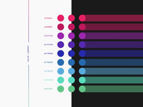 Color Library for Dark and Light Mode by Flavio T. Schirmer on Dribbble Light Vs Dark, Color Library, Ui Color, Dark Color Palette, Hex Color Palette, Space Games, Dark Theme, Dark Mode, Color Games