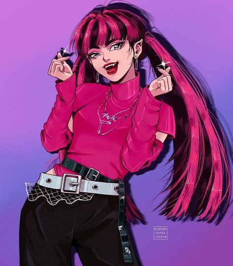 koburashiwa on Instagram: “I'm glad to present you my new fanart of Draculaura from the Monster High series! 💀✨ I really hope you enjoy it, please share this picture…” Draculaura Aesthetic, Aesthetic Fan, Monster H, Arte Monster High, K Pop Idol, Monster High Pictures, Moster High, Monster High Art, Monster High Characters