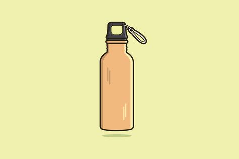 Download the Water bottle with carry strap vector icon illustration. Drink objects icon design concept, Gym bottle, School water bottle, Drinking water, Fitness flask, Sport water bottle, 13830160 royalty-free Vector from Vecteezy for your project and explore over a million other vectors, icons and clipart graphics! Water Bottle Clipart, Water Bottle Illustration, Water Bottle Drawing, Water Fitness, School Water Bottles, Gym Water Bottle, Gym Bottle, Water Flask, Bottle Drawing