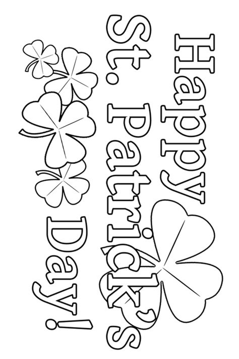 St Patricks Coloring Sheets, Shamrock Printable, San Patrick Day, Fete Saint Patrick, St Patricks Day Crafts, St Patricks Crafts, St Patricks Day Crafts For Kids, San Patrick, St Patrick Day Activities