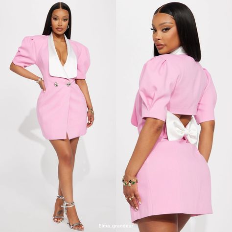 Boss chic mini dress Sizes- s-xl Price- Brand- FASHIONNOVA Dm/Whatsapp to order ————————————— #abujaboutique #abujababes Mary Jane Outfit, Boss Chic, Classy Outfits For Women, Glam Dresses, Outfit Goals, Classy Women, Classy Dress, Pink Fashion, Gorgeous Dresses