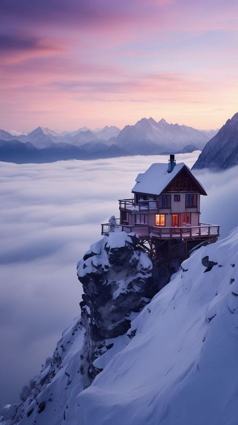 Mountain cabin exterior