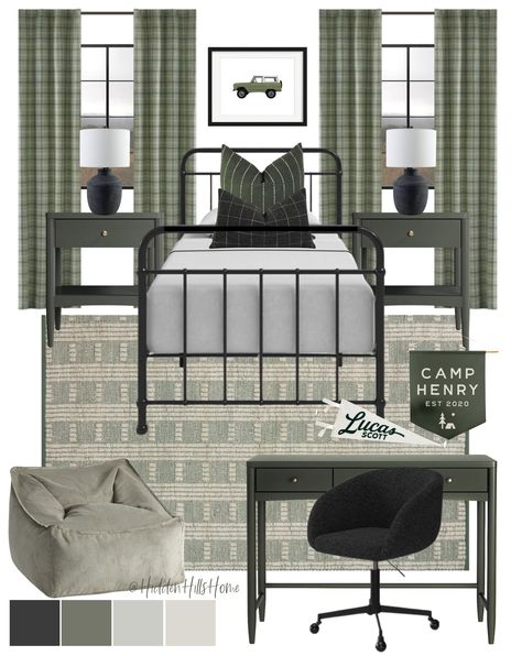 Shop Midville Drawer Platforms Bed and other curated products on LTK, the easiest way to shop everything from your favorite creators. Toddler Bedroom Green, Teen Boy Bedroom Green, Boys Room Mood Board, Black Boy Room, Boys Bedroom Green, Tilly Upholstered Bed, Boys Bedroom Colors, Green Boys Room, Decor Mood Board