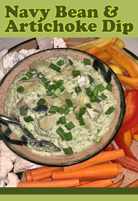 Navy Bean Dip, Navy Bean, Bean Dip, Artichoke Dip, Perfect Party, Artichoke, Hummus, Food Blog, Dip