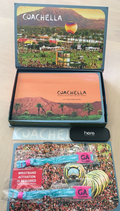 Wristbands and program materials for 2016 COACHELLA Valley Music and Arts Festival. Coachella Inspired Party, Coachella Tickets, Coachella Theme Party, Coachella Theme, Festival Planning, Festival Themed Party, Pr Kit, Wristband Design, Coachella Party