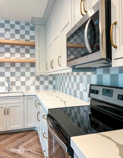 Checker Backsplash Kitchen, Gingham Tile Backsplash, Checkerboard Tile Backsplash, Checkerboard Backsplash Kitchen, Black And White Checkered Backsplash, Checked Backsplash, Checkered Backsplash Kitchen, Checker Backsplash, Checkered Kitchen Backsplash