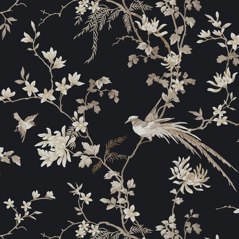 Chinoserie Wallpaper, Asian Wallpaper, York Wallpaper, Drops Patterns, Chinoiserie Wallpaper, Jojo Designs, York Wallcoverings, Botanical Wallpaper, Fabric Houses