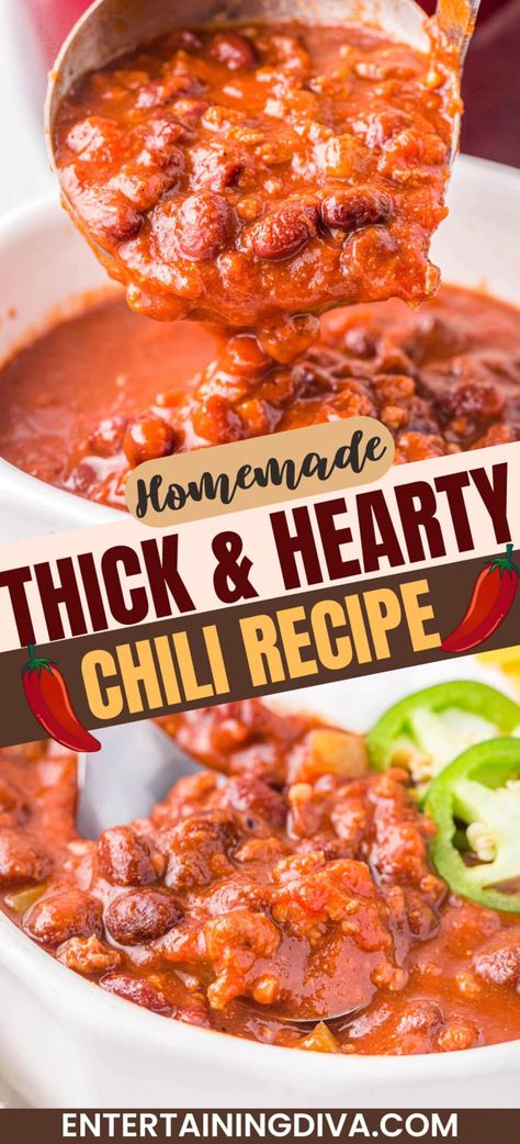 Thick Chili Recipe, Thick Chili, Hearty Chili Recipe, The Best Chili, Cooking Onions, Best Chili, Jello Shot, Hearty Chili, Night With Friends