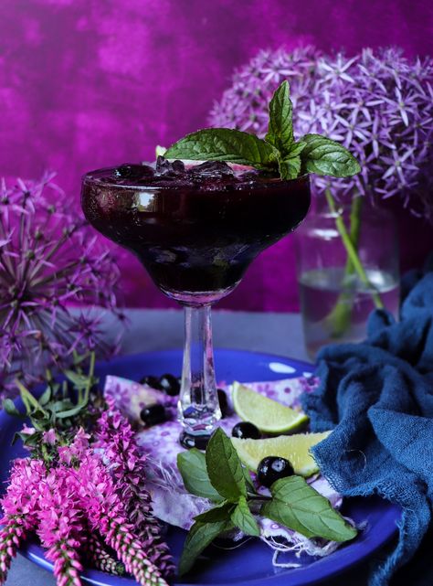 Blueberry Gin Cocktail (or Blueberry Gin Triple Sec Cocktail) Blueberry Gin Cocktail, Lime Martini, Triple Sec Cocktails, Blueberry Milkshake, Blueberry Cocktail, Blueberry Gin, Lavender Cocktail, Blueberry Crumble Bars, Flavoured Gin