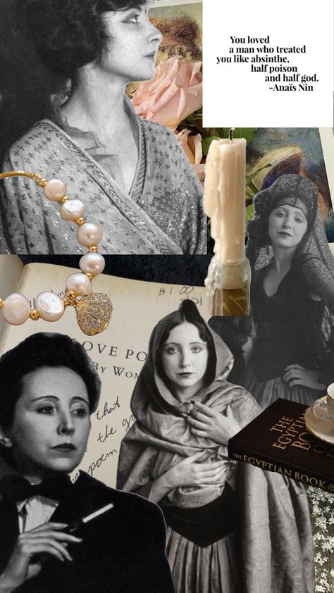 Anais Nin, Inspirational Women, My Vibe, Inner Peace, Books To Read, Literature, Collage, Books