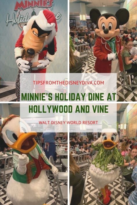 'Tis the Season at Minnie's Holiday Dine at Hollywood & Vine! Hollywood And Vine, Disneyland Resort California, Disney Divas, Dinner Experience, Disney World Tips, Disney Christmas Decorations, Disney Christmas Tree, Disney Christmas Ornaments, Disney Vacation Planning