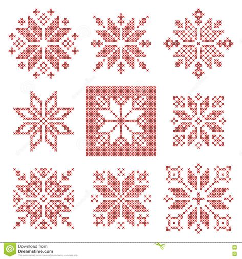 Snowflake Cross Stitch, Snowflakes Pattern, Cross Stitch Geometric, Xmas Cross Stitch, Winter Cross Stitch, Cross Stitch Christmas Ornaments, Pola Kristik, Cross Stitch Cards, Cross Stitch Patterns Christmas