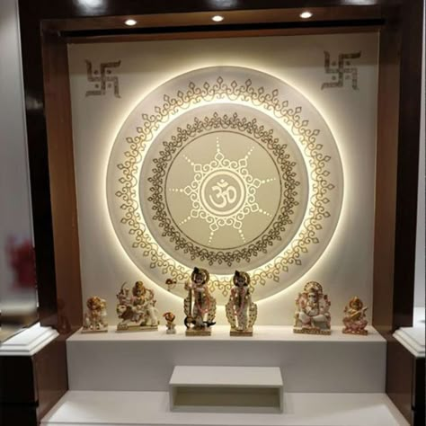 Home Temple Ideas Puja Room, Puja Unit Design, Puja Unit, Mandir Ideas, Pooja Room Designs, Temple Ideas, Puja Ghar, Mandir Designs, Pooja Unit