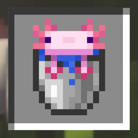 Minecraft Axolotl Aesthetic, Minecraft Widget Icons, Minecraft Painting Ideas, Minecraft Block Art, Axolotl Minecraft Block Art, Minecraft Homescreen, Minecraft Axolotl Perler Beads, Minecraft App Icon, Minecraft Items Pixel Art