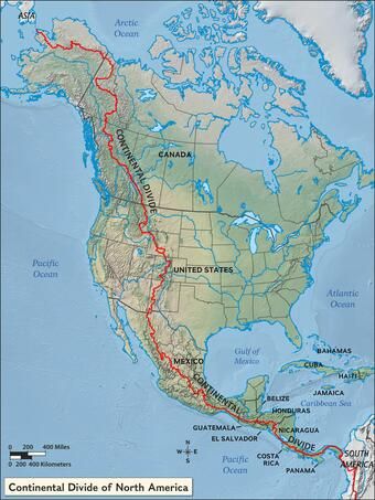 Us Map States, Yellowstone Volcano, Yellowstone River, Mexican Border, The Longest Journey, Continental Divide, The Continental, Lake Ontario, Canadian Rockies