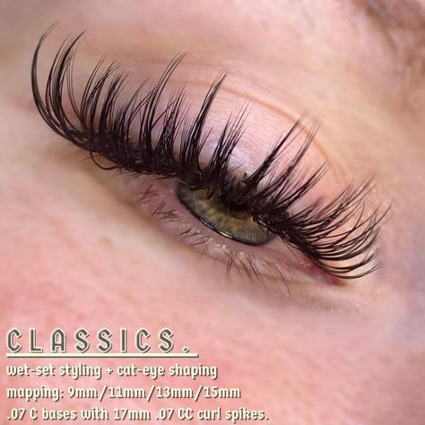 Wet Classic Lashes, Classic Lashes, Eyelash Tips, Wet Set, Brow Wax, Eye Shapes, Lash Extensions, Glow Up?, Business Women