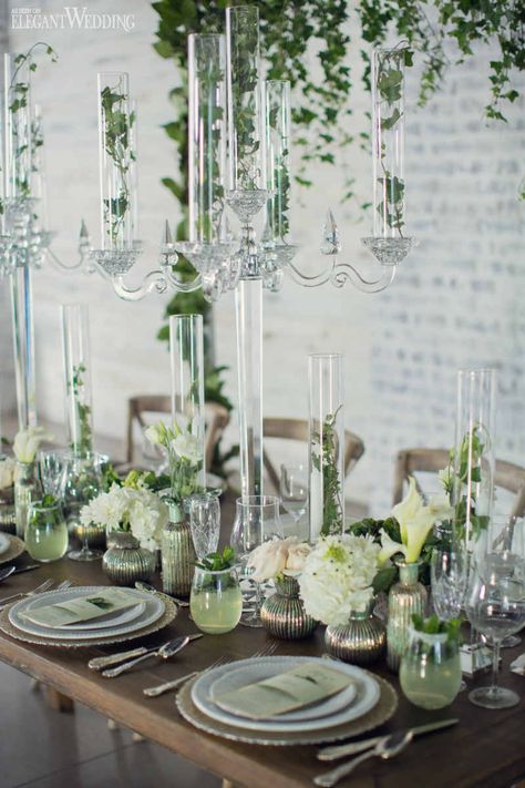 Mint Green Wedding Inspiration ... Mint Table Setting, Mint Green Wedding Ideas, Rustic Wedding Table Setting, Green Table Settings, Green Wedding Ideas, Home Welcome Sign, Green Tablescape, Welcome Decoration, Mint Green Wedding