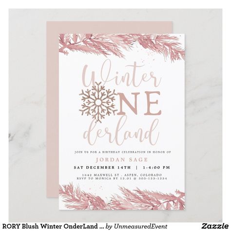 December Birthday Parties, Winter Birthday Invitations, Winter Onederland Birthday Party, Winter Invitations, Onederland Birthday Party, Winter Onederland Birthday, Baby Gender Reveal Party, Christmas Birthday Party, 1st Birthday Invitation