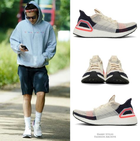 Boy Nike Outfits, Ultraboost Outfit, Adidas Ultra Boost 19, White Sherpa Jacket, Yankees Outfit, Snow White Outfits, Staple Sneakers, Harry Styles Clothes, White Shoes Outfit