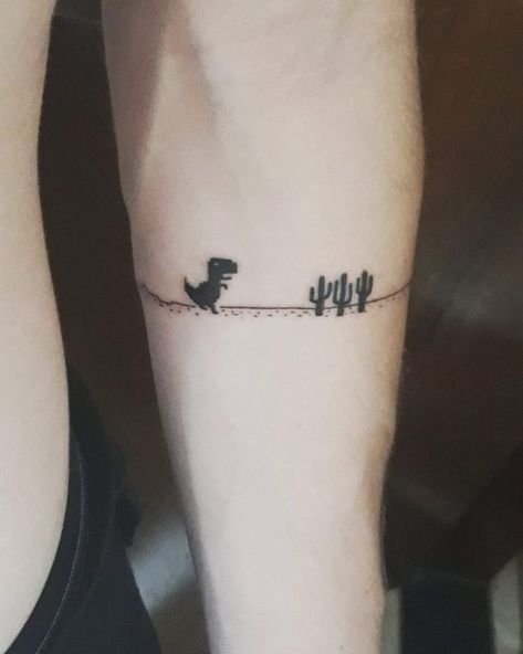 Funny Anime Tattoo Ideas, Small Gaming Tattoo, Funny Small Tattoos For Guys, Simple Funny Tattoos, Gamer Tattoo Ideas, Funny Tattoos For Men, Gamers Tattoo, Tech Tattoo Ideas, Computer Tattoo