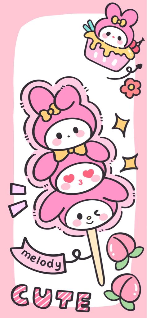 Customizing Phone, Wallpaper Sanrio, Scenery Drawing For Kids, My Melody And Kuromi, Melody And Kuromi, Njoy Obs, Sanrio Stuff, Walpaper Hello Kitty