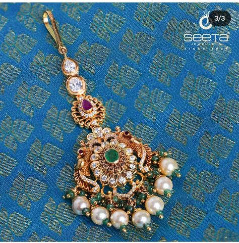 Black Beads Pendent Design Gold, Papati Billa Designs Gold Latest, Papita Billa Designs Gold, Papadi Billa Designs Gold, Papati Billa, Gold Earrings Studs Simple, Papidi Billa, Tika Jewelry, Bridal Foot Jewelry