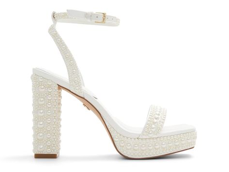 Aldo Lulu Platform Sandal - Free Shipping | DSW Platform Wedding Heels, Dsw Heels, Hoco Shoes, Wedding Platform, Wedding Shoes Platform, Bm Dresses, Preppy Shoes, Cinderella Shoes, Bridal Heels