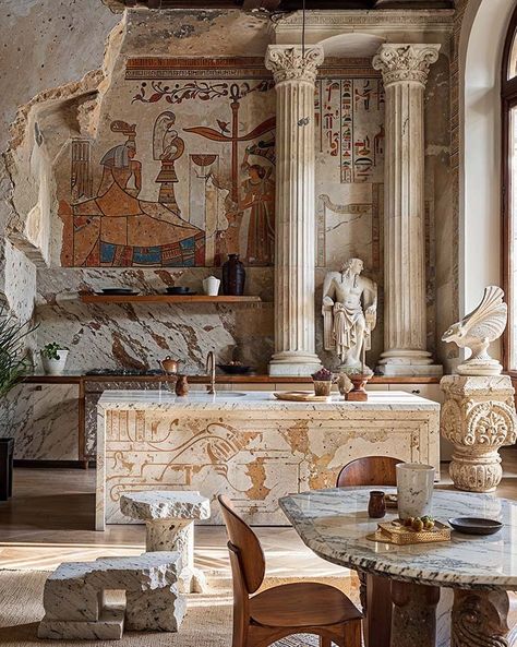 Living in a Dream: Artificial Architecture Book by gestalten Ancient Rome House Interior, Ancient Greece Civilization, Ancient Rome Interior, Ancient Greek House Interior, Ancient Greece Bedroom, Ancient Greek Interior Design, Ancient Greek Interior, Ancient Greece House, Ancient Greek House