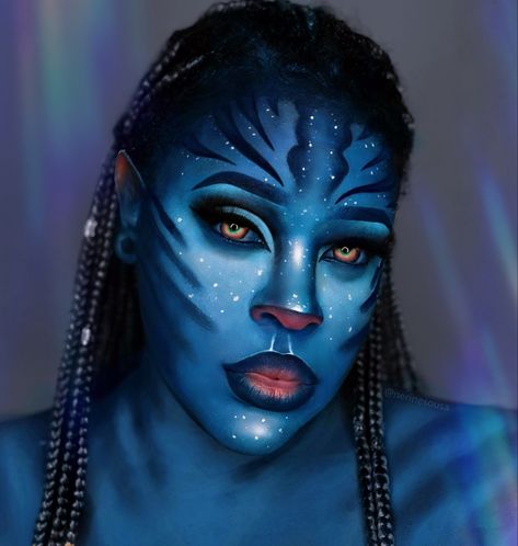 Makeup by Nerine on Instagram: “Day 3: Avatar 💙 From the looks of it, most of my halloween looks will be inspired by movie characters kk. Which one would you like to see…” Halloween 2020, Halloween Looks, Movie Characters, Be Inspired, Halloween Face, Face Makeup, Halloween Face Makeup, Avatar, Halloween