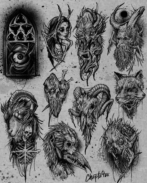 Satanic Tattoos, Sci Fi Character Art, Stick Tattoo, Comic Tattoo, Insect Tattoo, Horror Tattoo, Dark Art Tattoo, Tattoo Style Drawings, Dark Art Drawings