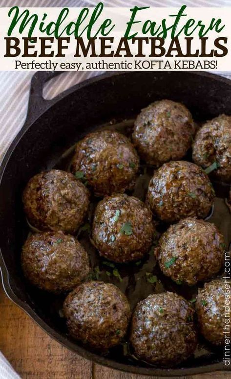 Middle Eastern Meatballs (Kofta Kebabs) made in 15 minutes with authentic middle eastern spices, just like the ground beef kebab you love at restaurants. Recipes Turmeric, Middle Eastern Meatballs, Kofta Meatballs, Recipes Pakistani, Beef Kebab, Ground Beef Meatballs, Meatballs Recipes, Plating Food, Presentation Food