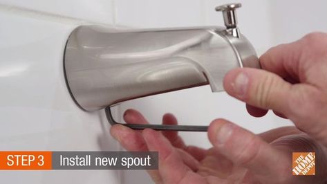 How to Change a Set Screw Bathtub Spout Shower Faucet Repair, Remove Bathtub, Old Toilet, Bathtub Spouts, Shower Repair, Bathtub Spout, Diy Bathtub, Metal Tub, Tub Ideas