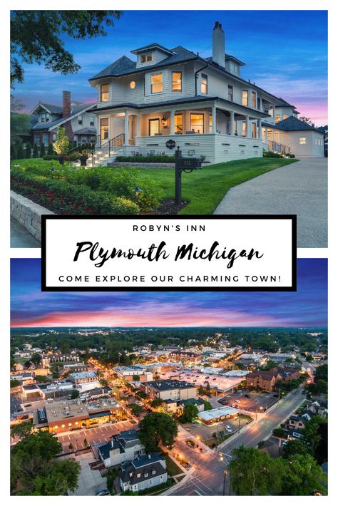 Explore the best things to do in Plymouth, MI! Perfectly located between Ann Arbor and downtown Detroit our inn is the ideal place to escape to and offers a wide variety of activities to enjoy. Stay updated on all the top Michigan activities, events, and more by following our travel blog. #MichiganActivities #BestThingsToDoPlymouthMI #RomanticGetaway #PlymouthBedandBreakfast #Michigan #DowntownPlymouthMI #RobynsInn Michigan Activities, Plymouth Michigan, Downtown Detroit, Luxurious Rooms, Luxury Getaway, Michigan Travel, Hotel Stay, Romantic Places, Ann Arbor