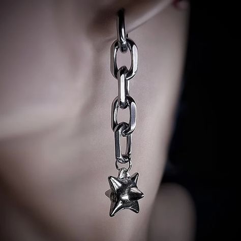 1.65US $ 23% OFF|Dangle Spike Ball Flail Earring Dangly Gothic Chain Earring Spike Dangle Punk Statement Spike Charm Alternative Earrings| |   - AliExpress Spike Ball, Alternative Earrings, Aliexpress Finds, Hoop Dangle Earrings, Chain Earring, Y2k Punk, Women Y2k, Morning Star, Grunge Aesthetic