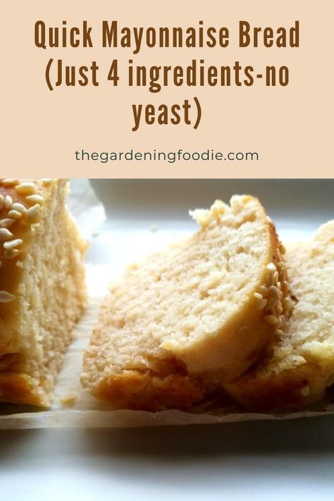 Easy Bread No Yeast 4 Ingredients, Plain Quick Bread, 30 Minute Bread Recipes, Mayonnaise Bread Rolls, 90 Minute Bread, 20 Minute Bread, Bisquick Quick Bread, Easy No Yeast Bread Recipes, Mayonaise Rolls Recipe