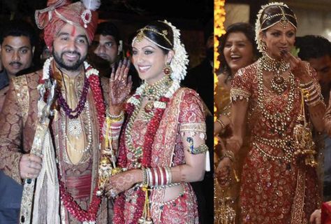 5 Famous Bollywood Brides Who Wore Stunning Jewellery At Their Wedding… Kamarbandh Jewellery, Shetty Wedding, Bollywood Wedding Dress, Shilpa Shetty, Vogue Wedding, Bollywood Wedding, Tarun Tahiliani, Wedding Jewellery, Wedding Outfits