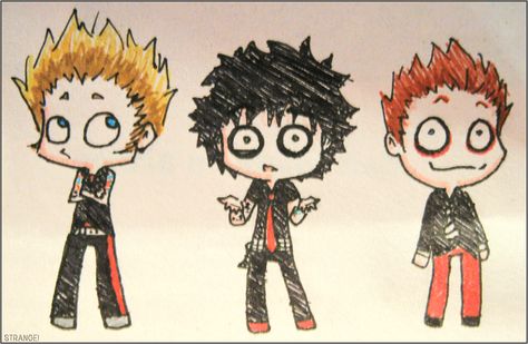 Green Day cartoon^^^niceeeee Green Day Drawings Easy, Green Day Drawings, Green Day Fanart, Green Day Art, Green Day Wallpaper, Green Day Tattoo, Band Drawing, Billy Joe Armstrong, Hello Green