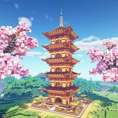 Minecraft Kale, Japanese Minecraft Builds, Villa Minecraft, Minecraft Japanese House, Things To Build In Minecraft, Minecraft Japanese, Ideas Para Minecraft, Build In Minecraft, Minecraft Base