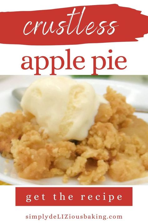 Apple Pie Recipe Crust, Crumble Crust Recipe, Easiest Apple Pie, Brown Sugar Crumble Topping, Crustless Apple Pie, Easy Baking Recipe, Swedish Apple Pie, Apple Pie Recipe Easy, Apple Crumble Pie