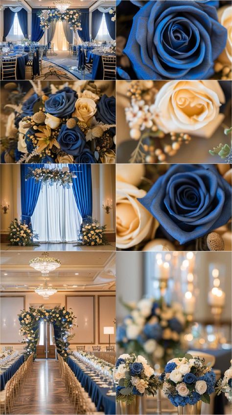 Sapphire Wedding Theme, Dark Blue Wedding Theme, Blue Wedding Theme Ideas, Navy Blue Wedding Decorations, Navy Blue Wedding Theme, Blue Silver Weddings, Sapphire Blue Weddings, Silver Wedding Theme, Wedding Ideas 2024