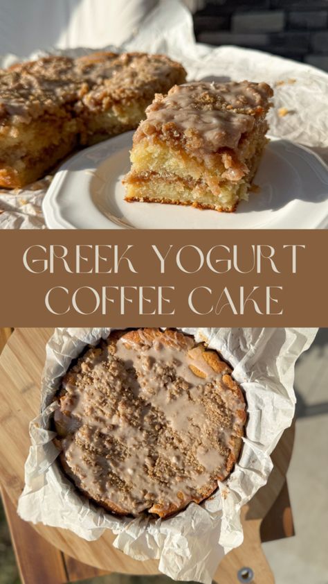 Greek yogurt coffee cake