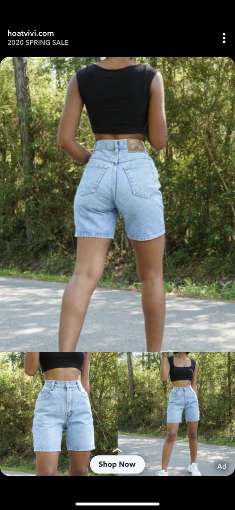 Levi Shorts Outfit Summer, Jean Bermuda Shorts Outfit, Bermuda Shorts Outfit Summer, Levi Shorts Outfit, Bermuda Shorts Outfits, 90s And 2000s Fashion, Bermuda Shorts Outfit, Capsule Wardrobe Casual, Summer Shorts Outfits