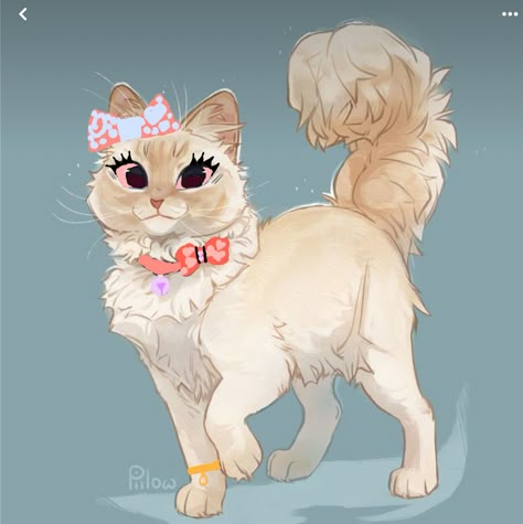 Fluffy Cat Drawing, Warrior Cats Drawing, Grey Pillow, Cats Art Drawing, الفن الرقمي, Gray Pillow, Warrior Cats Fan Art, Warrior Cat Drawings, Warrior Cat Oc