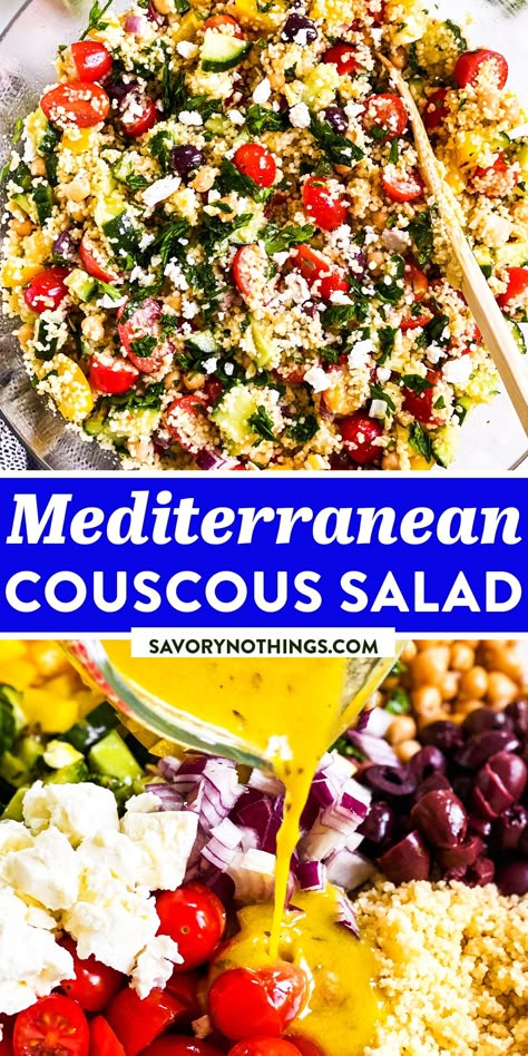 Mediterranean Recipes With Couscous, Mediterranean Cous Cous Salad Recipes, Coucous Salad Mediterranean, Mediterranean Pearl Couscous Salad, Could Cous Salad, Healthy Couscous Salad, Cous Cous Recipes Mediterranean, Coucous Salad Recipes Feta, Pearl Cous Cous Salad