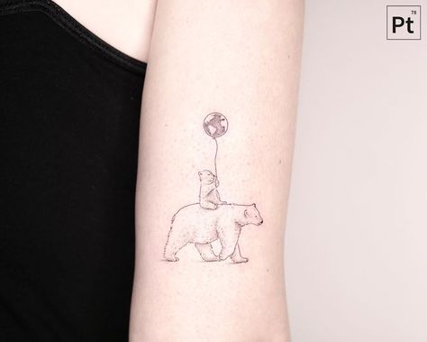 Polar Bear Tattoo, Dancer Tattoo, Mother Tattoos For Children, Motivational Tattoos, Line Drawing Tattoos, Globe Tattoos, Lace Tattoo Design, H Tattoo, Traditional Tattoo Designs