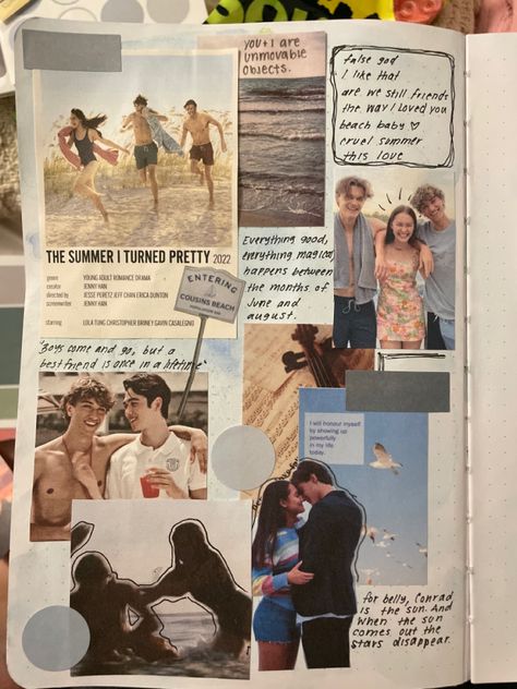 The Summer I Turned Pretty Sketch, The Summer I Turned Pretty Journal Page, The Summer I Turned Pretty Gifts, Summer Journal Page Ideas, The Summer I Turned Pretty Scrapbook, The Summer I Turned Pretty Journal, The Summer I Turned Pretty Watch Party, The Summer I Turned Pretty Art, Summer Journal Page