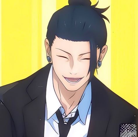 Getou Suguru In A Suit, Getou Suguru High School, Getou Suguru Silly, Teen Getou Suguru, Getou Suguru Smile, Getou Suguru Icons Fanart, Sugru Getou, Chibi Getou Suguru, Getou Suguru Pfp